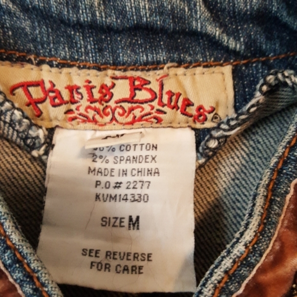 Paris Blues vintage blue jean denim jacket. M - Picture 8 of 11